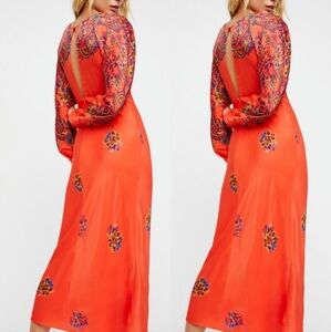 Free People Boho Dolman sleeve Clarity Midi Dress Gorgeous